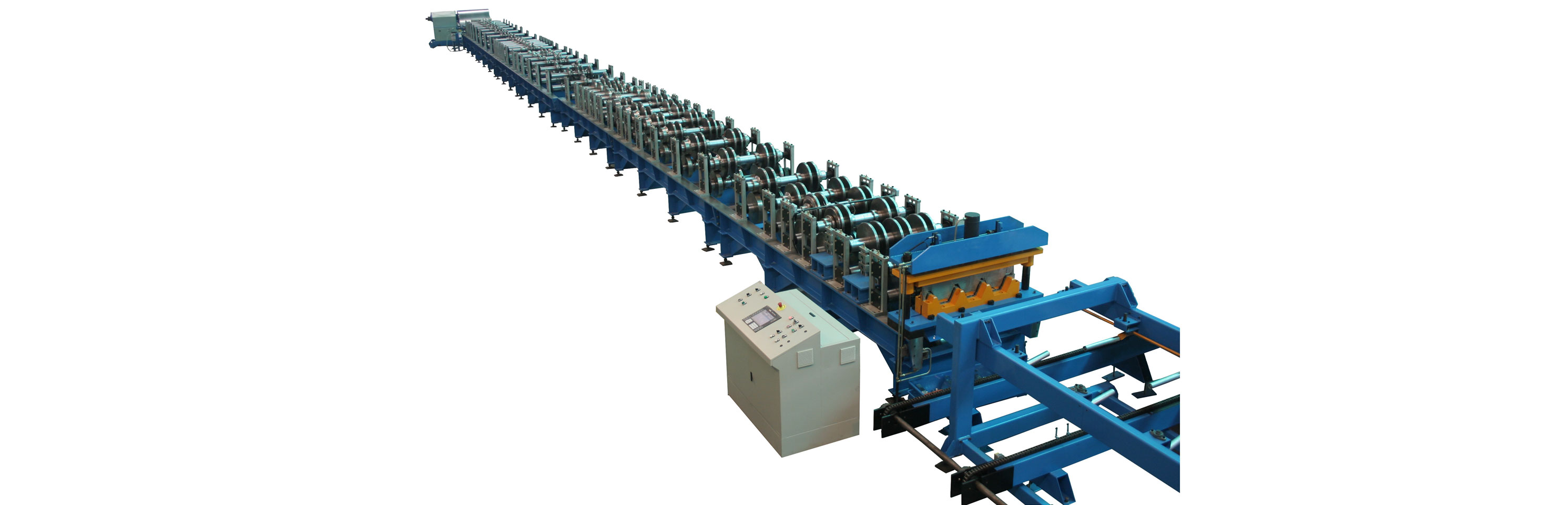 Steel floor deck roll forming machine